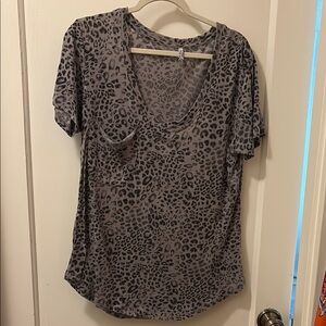 Z Supply Gray Puff Sleeve T-Shirt